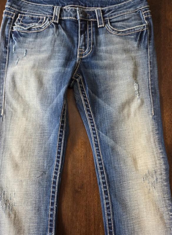 NWOT Rawkn 30 Straight Leg Lightning Bolt Y2K Thick Stitching 130106