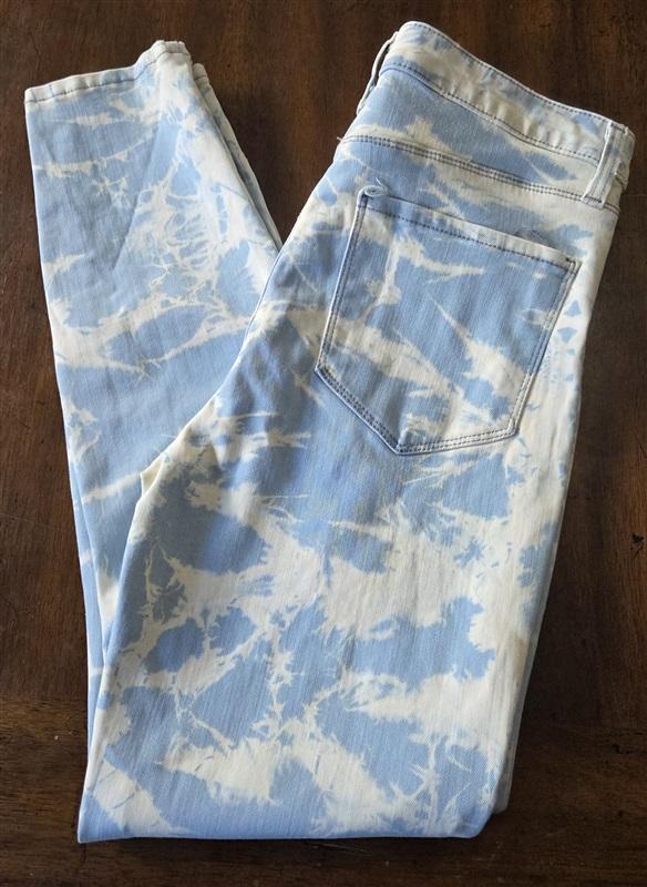 NWOT l'Agence 29 Skinny Jeans Bleach Dye Light Blue Jeans 130107