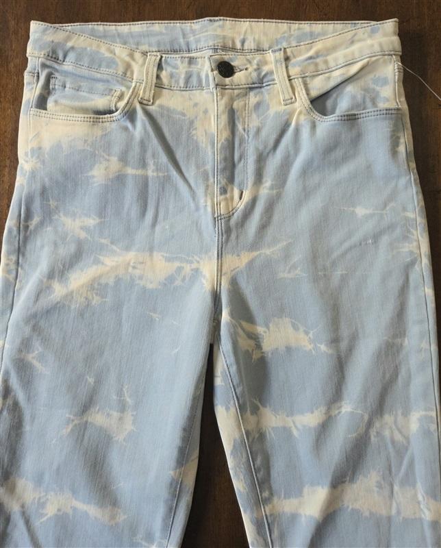 NWOT l'Agence 29 Skinny Jeans Bleach Dye Light Blue Jeans 130107