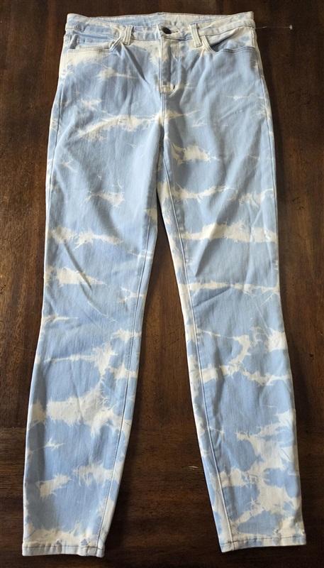 NWOT l'Agence 29 Skinny Jeans Bleach Dye Light Blue Jeans 130107