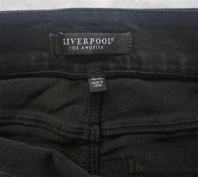 NWT Liverpool 16 33 Sienna Pull-On Stretch Jean Leggings Black 130109