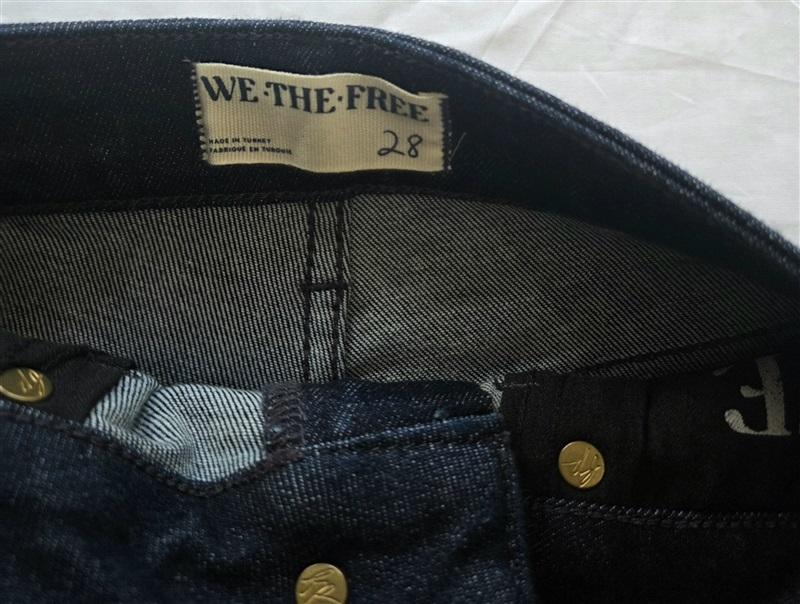 NWT We The Free 28 Raw High-Rise Jegging Jeans Sapphire Blue 130110