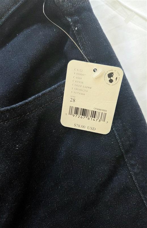 NWT We The Free 28 Raw High-Rise Jegging Jeans Sapphire Blue 130110