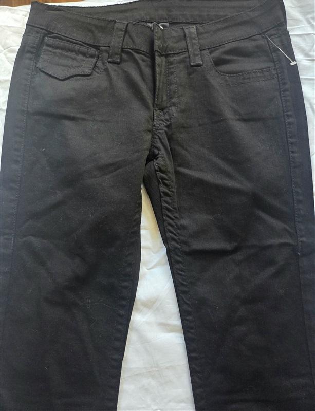 NWOT Rawkn 26 Straight Skinny Black Denim Jeans 130111