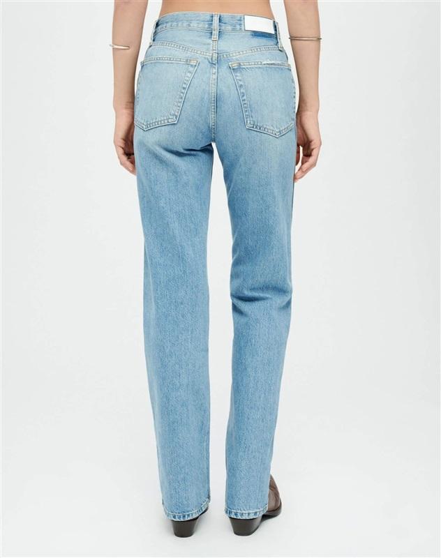 NWOT Re/Done 25 High Rise Ankle Crop Slim Skinny White Button Fly Jeans 130112