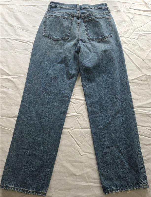 NWOTD Madewell 24P Perfect Vintage Straight Exposed Button Blue Jeans 130114