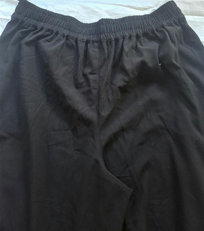 NWT Tribal 6 Long Wide Leg Pull-On Ankle Pant Black 130116