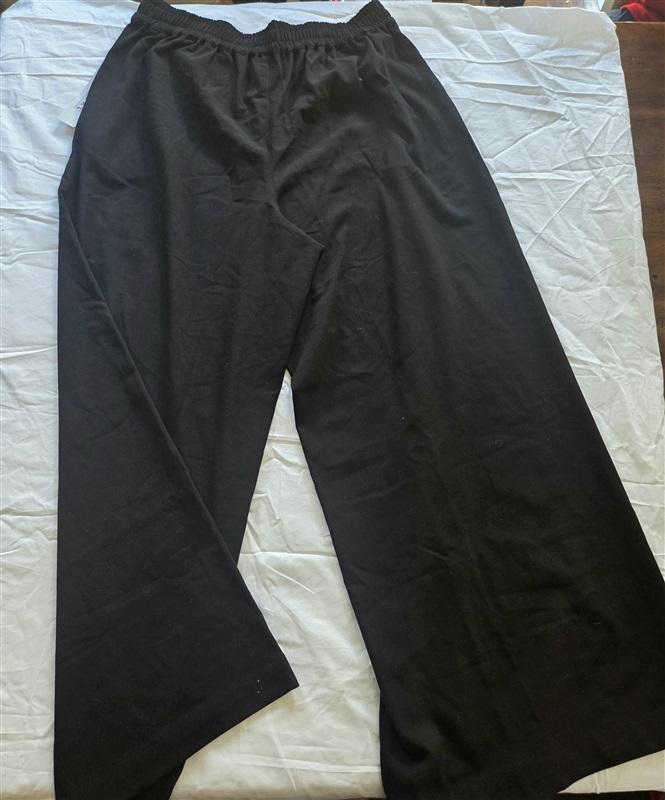 NWT Tribal 6 Long Wide Leg Pull-On Ankle Pant Black 130116