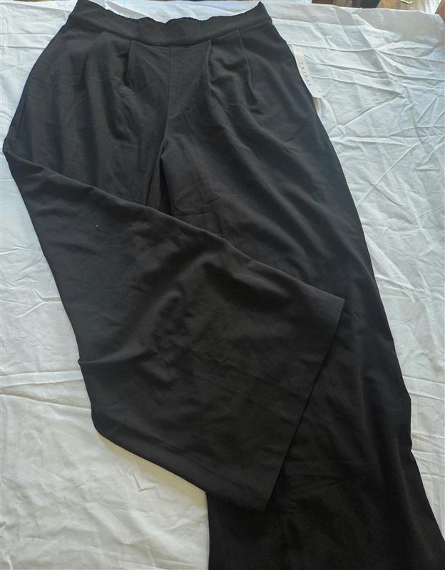 NWT Tribal 6 Long Wide Leg Pull-On Ankle Pant Black 130116