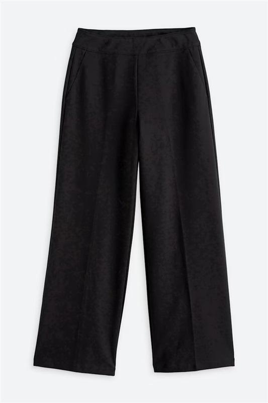 NWT Tribal 6 Long Wide Leg Pull-On Ankle Pant Black 130116