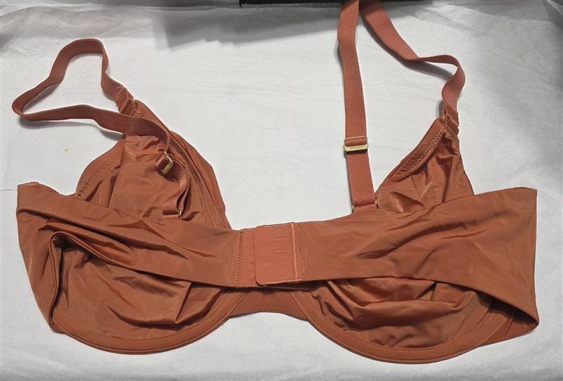 NWOT CUUP 38E The Triangle Underwire Micro Fiber orange Bra 130120