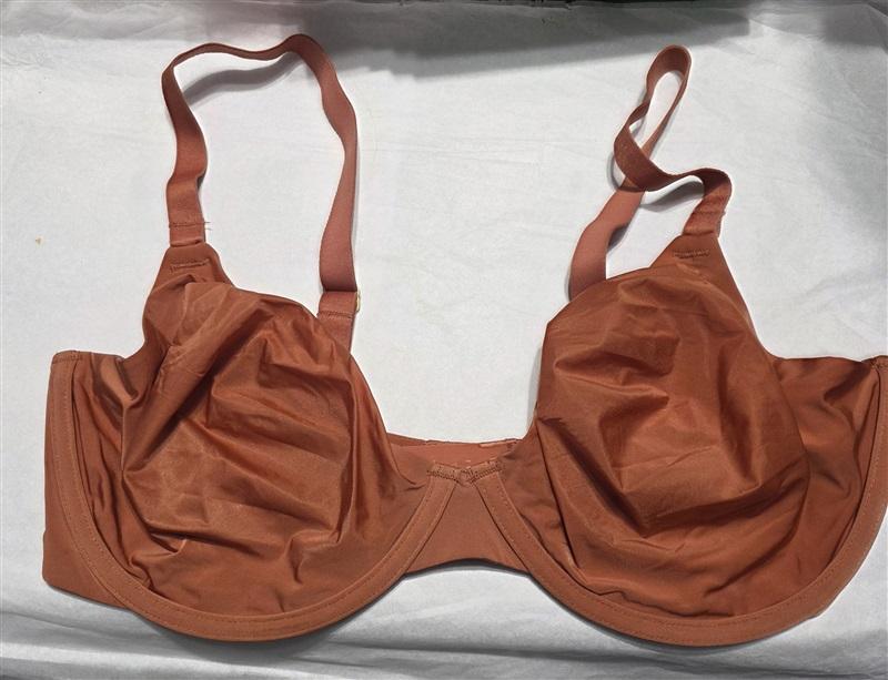 NWOT CUUP 38E The Triangle Underwire Micro Fiber orange Bra 130120