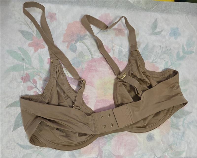 NWOT CUUP 34B The Triangle Underwire Micro Fiber Taupe Bra 130122