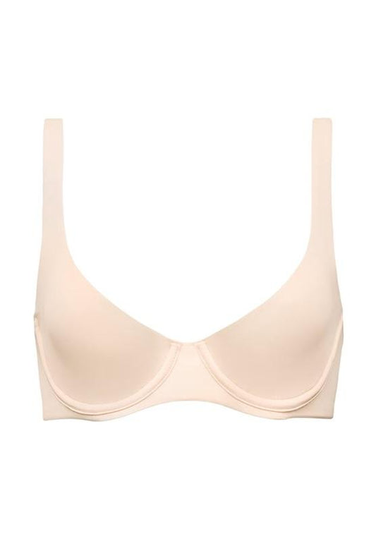 NWOT CUUP 38A The Triangle Underwire Micro Fiber LT Beige Bra 130125