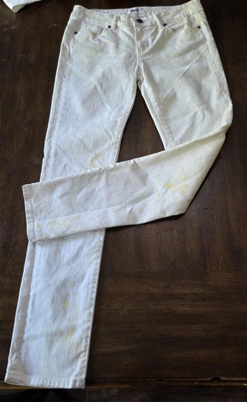 NWOT PAIGE 28 Van Gogh Verdugo Distressed Paint Splatter 5 Pocket Jeans 130153
