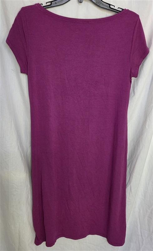 Pre Owned Eileen Fisher S Scoop Tunic Dress Fuchsia Pink 130157