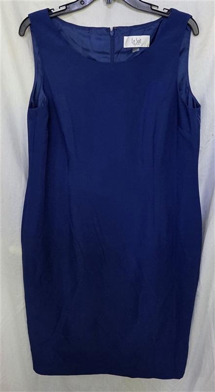 NWOT Le Suit 16P Petite Cobalt Blue Sleeveless Tank Dress 130159