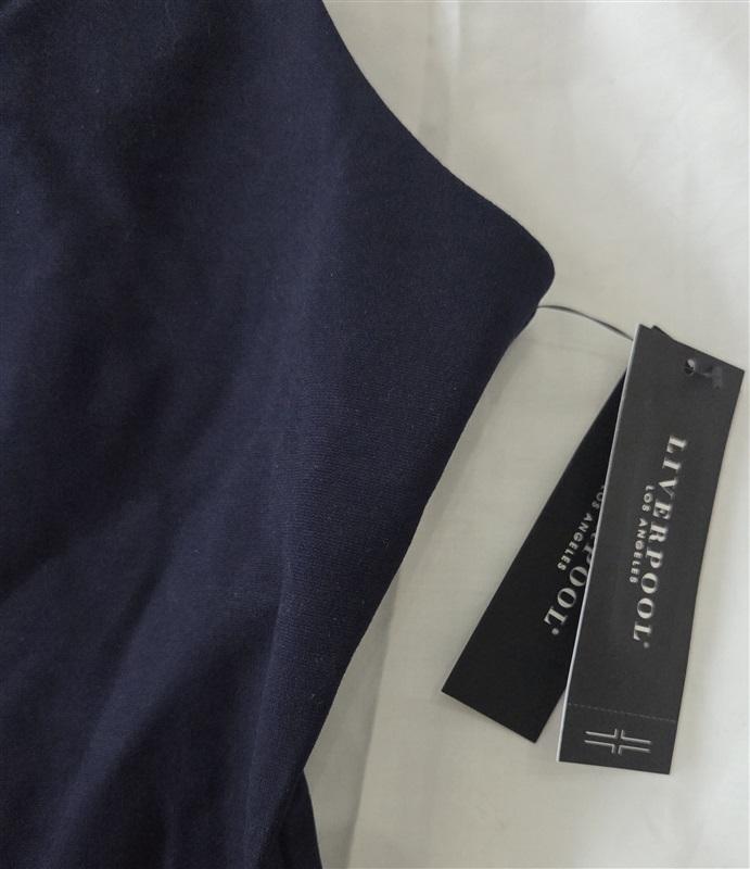 NWT Liverpool 14 32 Sleeveless Sheath Dress Navy Blue 130161
