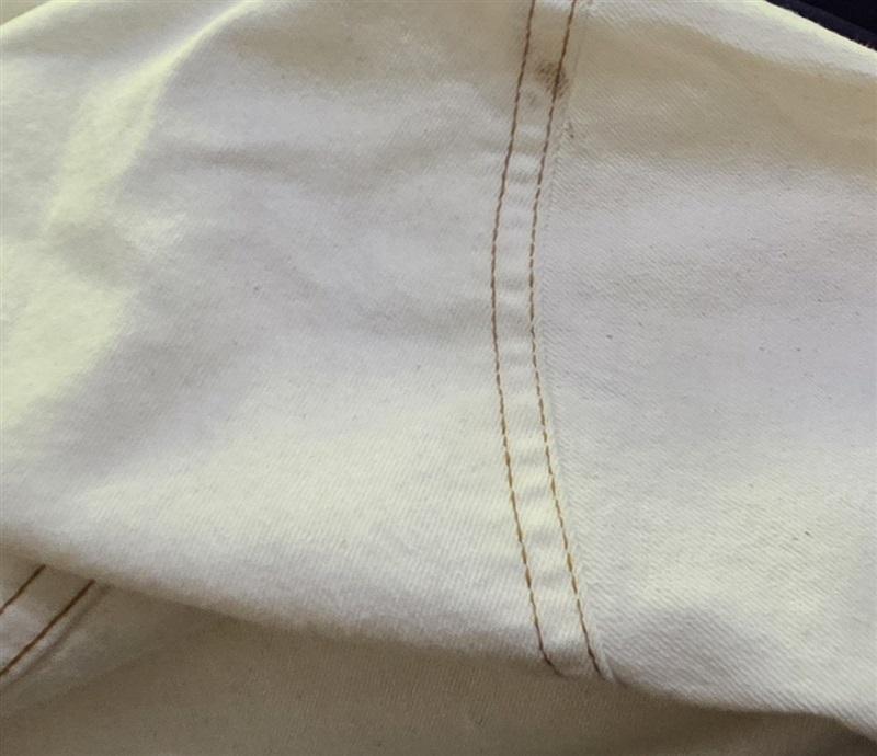 NWT Ashley Stewart 24 Denim Eggnog Ivory Denim Jumpsuit 130132