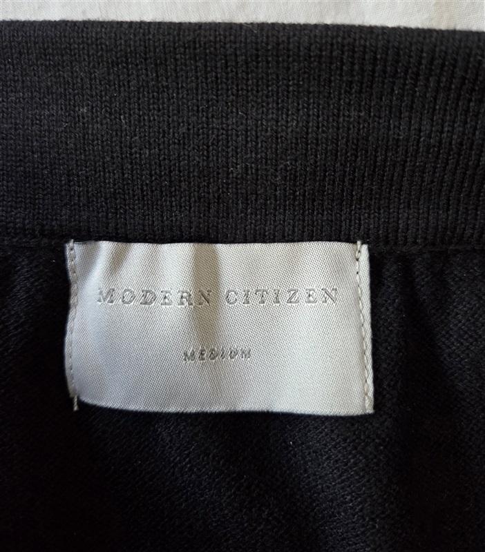 NWT Modern Citizen M Ruched Side Black Mini Skirt Sea Wool 130164