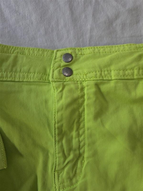 NWT Anthropologie Sanctuary 32 Lime Green Cargo Skort Belt 130165