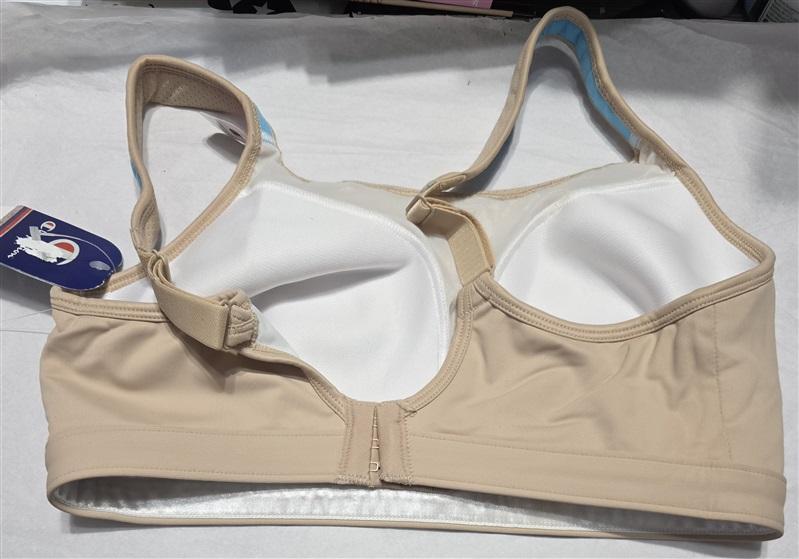 NWTD Champion 36D The Spot Comfort Sports Bra 1602 Beige 130169