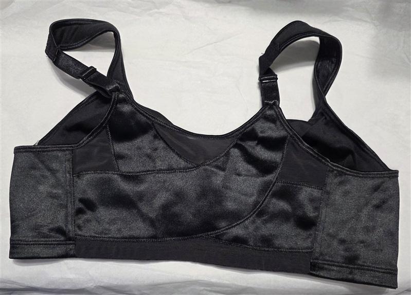 NEW Playtex 18 Hour 38C Back Posture Wirefree Front Close Bra E525 Black 130176