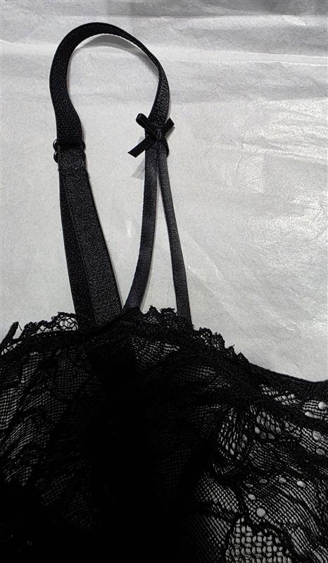 NWT B.Tempt'd S b.gorgeous Chemise 914236 Black Sheer Lace Baby Doll 130191