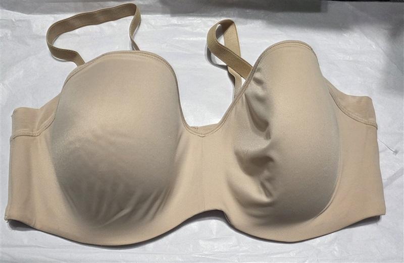 NWOT Bali 42C One Smooth U Strapless Multiway Smoothing Bra 6562 Beige 130197