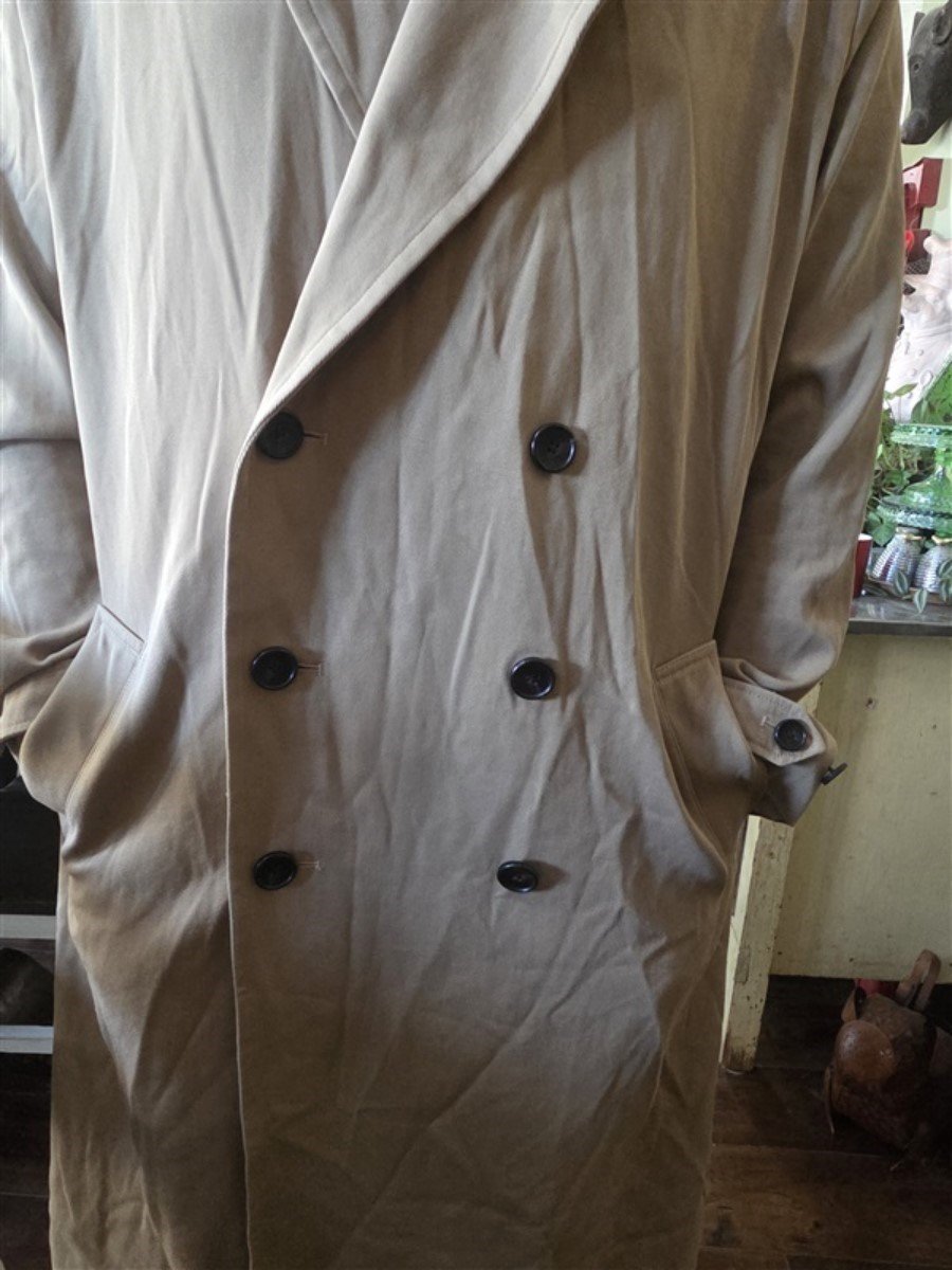 NWOTD Vince L Men's Italian Cotton Double-Breasted Trench Coat 130221