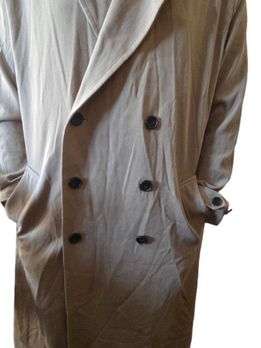 NWOTD Vince L Men's Italian Cotton Double-Breasted Trench Coat 130221