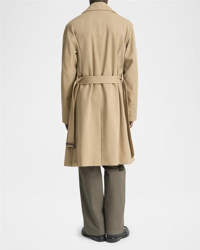 NWOTD Vince L Men's Italian Cotton Double-Breasted Trench Coat 130221