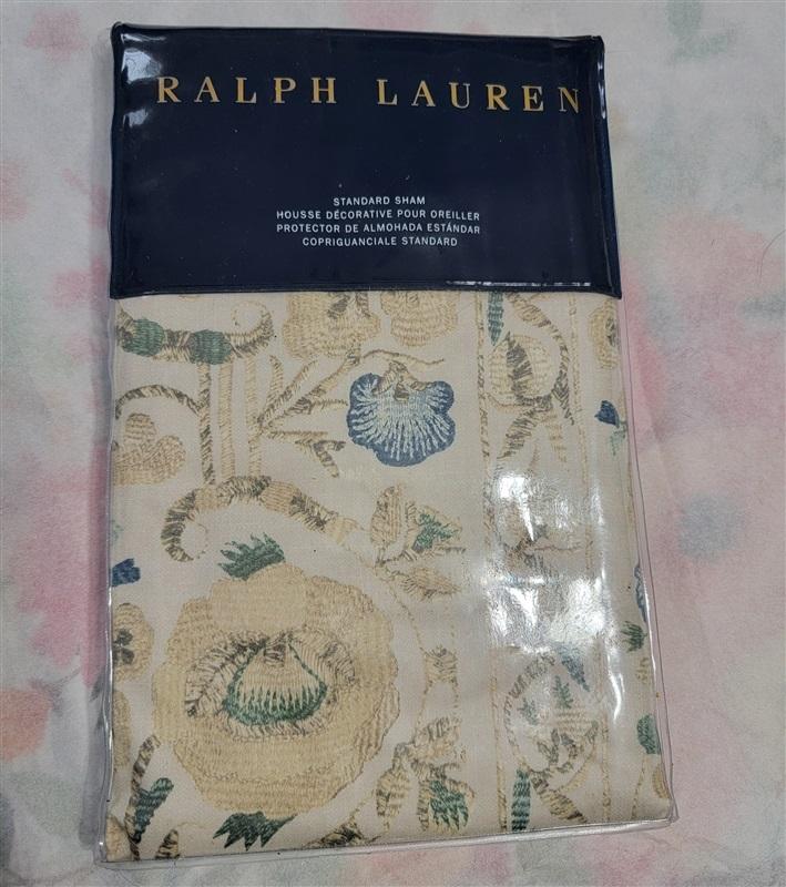 NWT Ralph Lauren Beige Standard Sham Cassandra Constantina Collection 130223