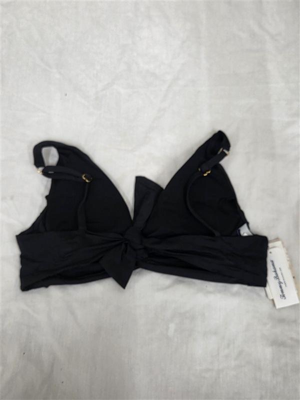 NWOT Tommy Bahama S Pearl Underwire Twist Front Bikini Top Swim Black 130225