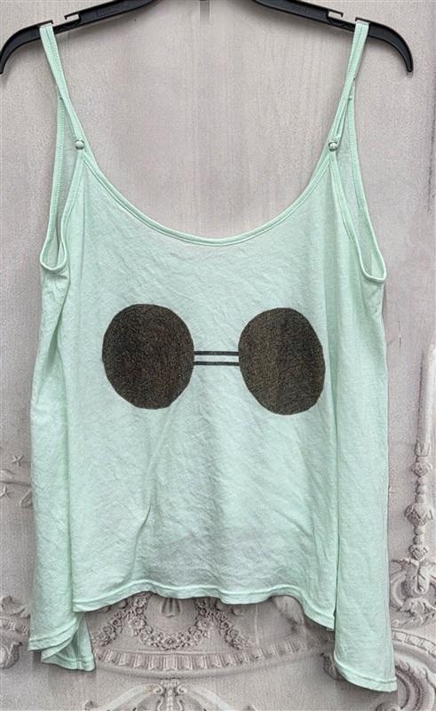 NWT Wildfox M Round Sunglasses Lyla Swing Tank Green 130236