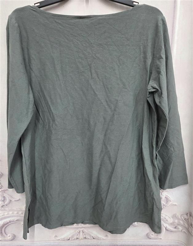 NWOT Eileen Fisher S Olive Green Stretch Tunic 130239