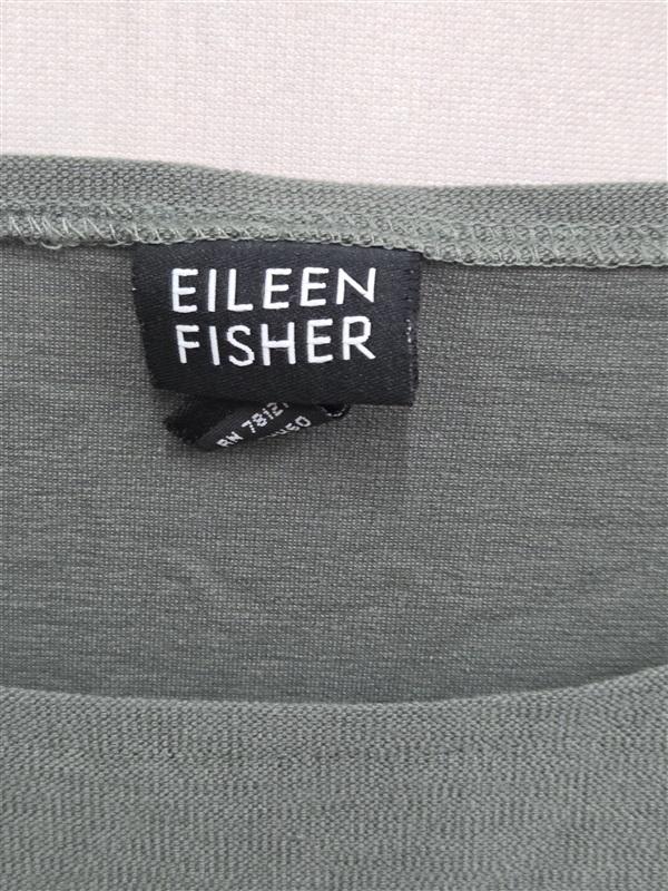 NWOT Eileen Fisher S Olive Green Stretch Tunic 130239