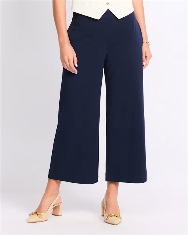 NWT Violets & Roses 18W Hailey Trouser Pockets Pants Black 130242