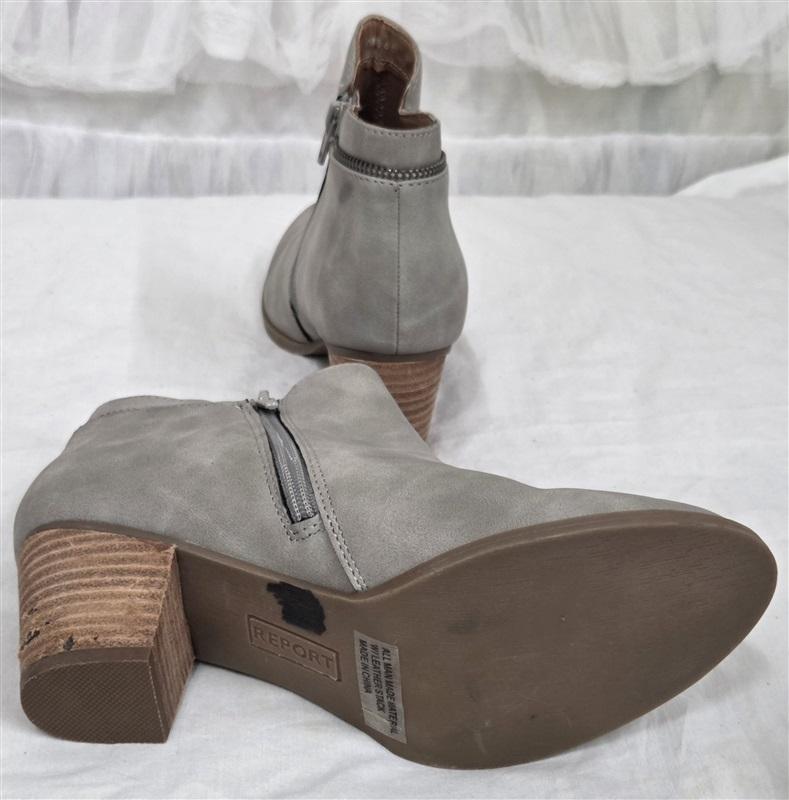 NWOTD Report Cora 6.5 Gray Booties Ankle Boots 130253