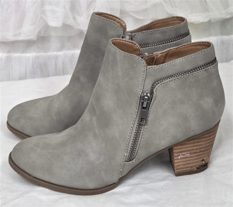 NWOTD Report Cora 6.5 Gray Booties Ankle Boots 130253