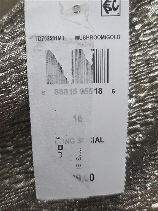 NWT Connected Apparel 16 Cowl Neck Gold Evening Gown Midi Dress 130262