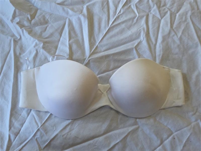 NWT Maidenform 34A Comfort Devotion Custom Lift Strapless Bra 9417 White 130274