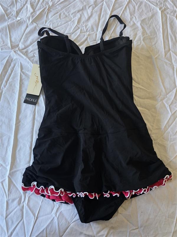 NWT Profile by Gottex 10 Tutti Frutti Tummy-Control Swim dress 130281