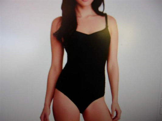NWT Panache 34HH Anya Underwire Black 1pc Balconette Swimsuit 130282