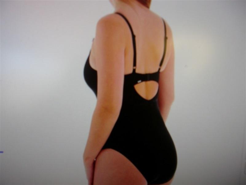 NWT Panache 34HH Anya Underwire Black 1pc Balconette Swimsuit 130282