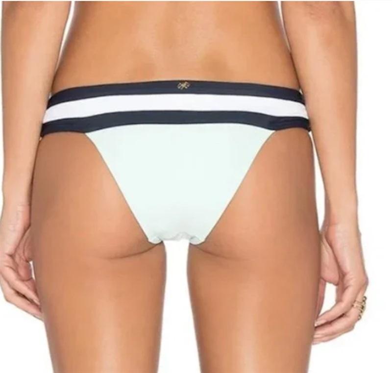 NWT PIlyq Aquamarine S Colorblock Cheeky Bikini Swim Bottoms 130293