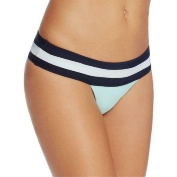 NWT PIlyq Aquamarine S Colorblock Cheeky Bikini Swim Bottoms 130293