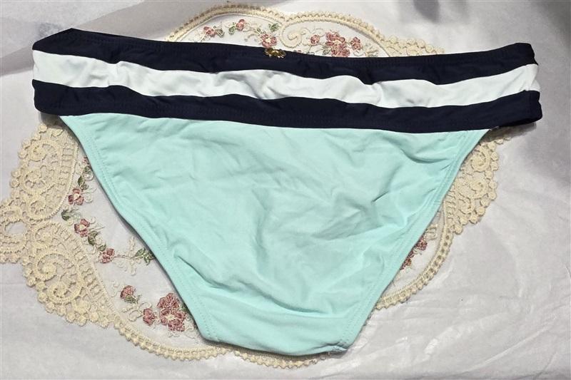 NWT PIlyq Aquamarine S Colorblock Cheeky Bikini Swim Bottoms 130293