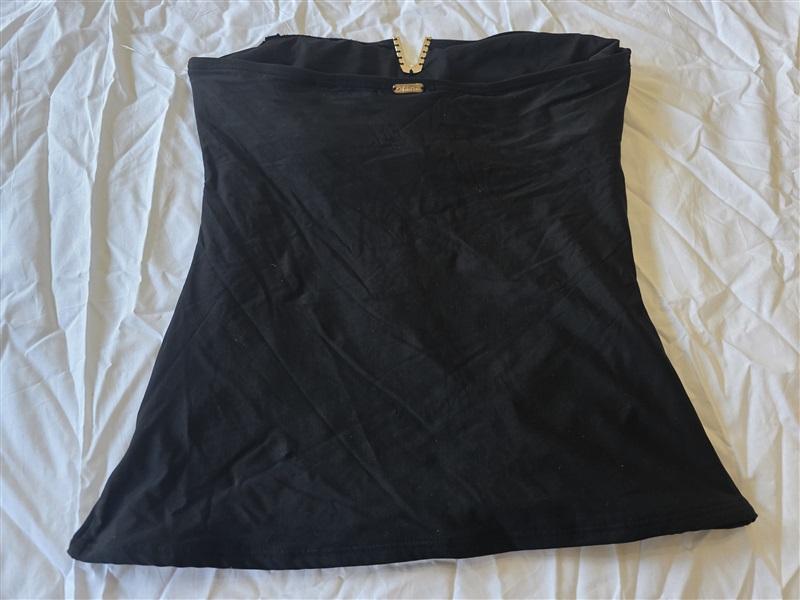 NWT Calvin Klein M Bandeau V Neckline Bandeau Tankini Swimsuit 130294