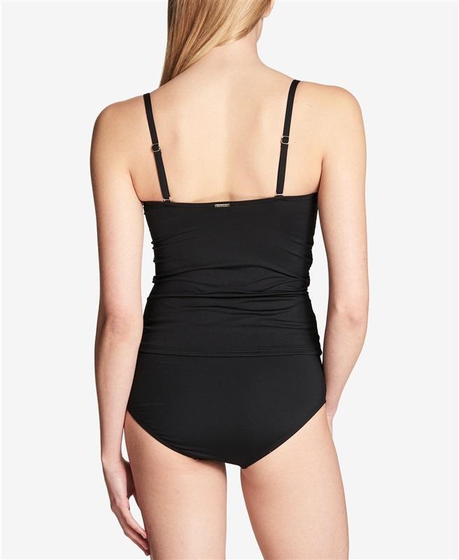 NWT Calvin Klein M Bandeau V Neckline Bandeau Tankini Swimsuit 130294